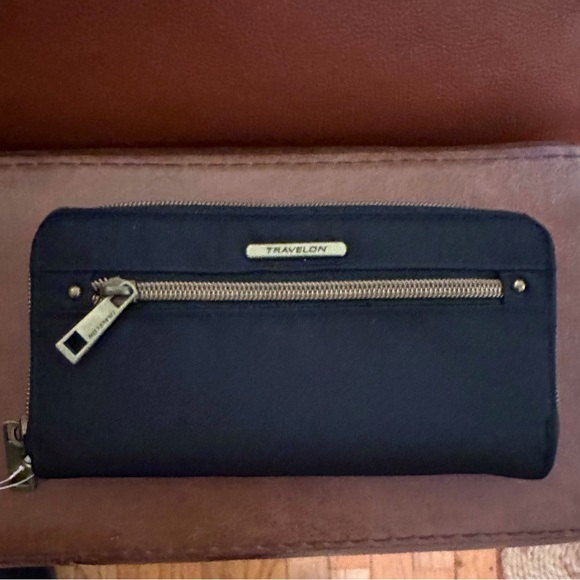 Travelon Handbags - Travelon RFID Blocking Anti-theft Wallet Clutch Protect ID w/Wrist Strap - NWT